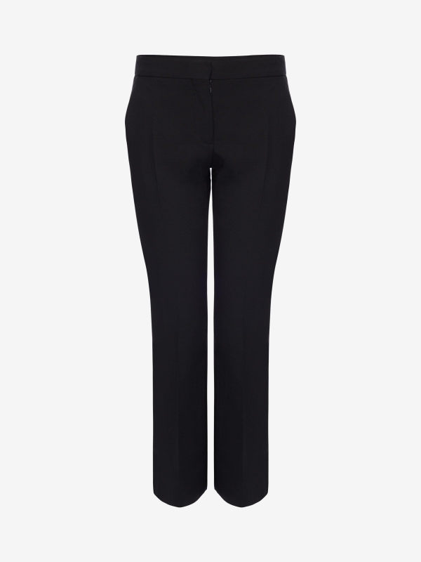 ALEXANDER MCQUEEN - Leaf Crepe Cigarette Trouser - Item 737345QEAAA1000